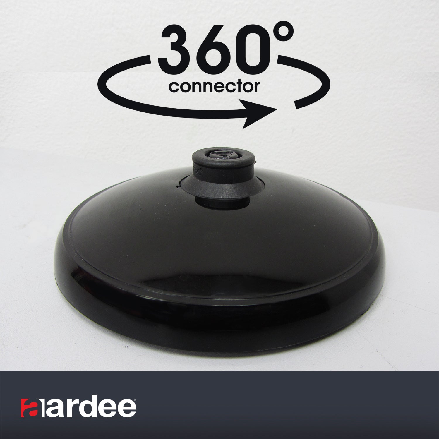 360 degree connector with detachable base 